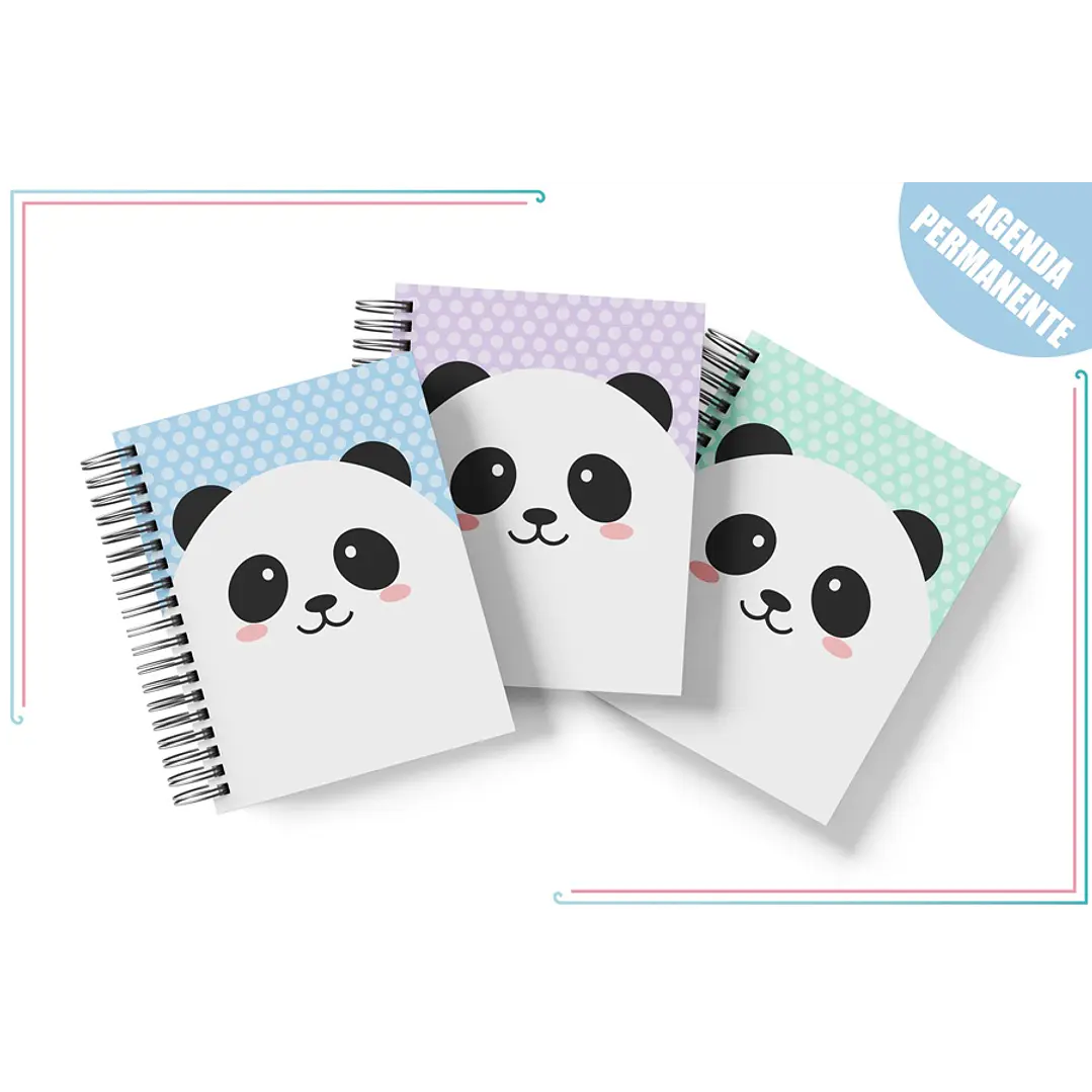 Arte para Agenda Panda Escolar Permanente 2022 PDF 1