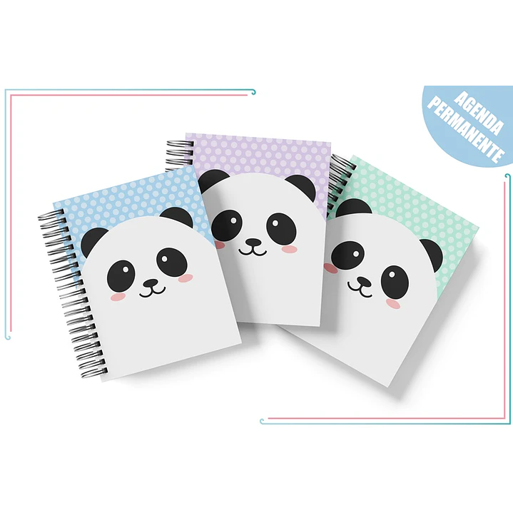 Arte para Agenda Panda Escolar Permanente 2022 PDF 1