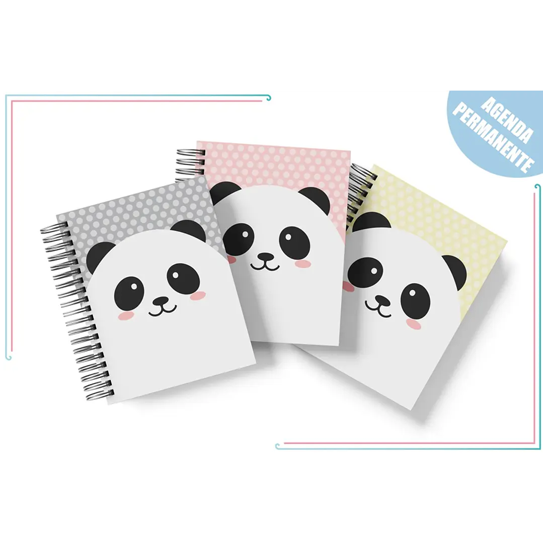 Arte para Agenda Panda Escolar Permanente 2022 PDF 2