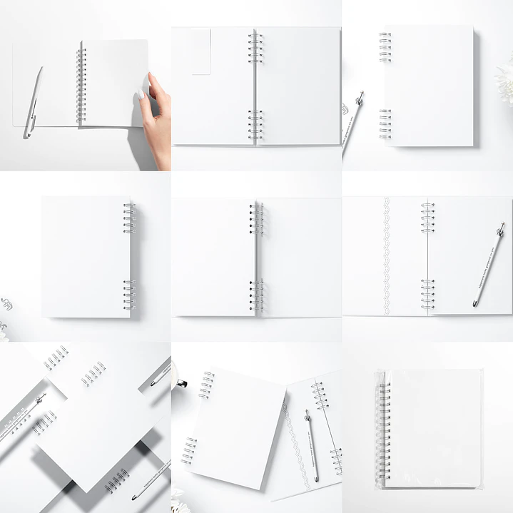 Mockup para Agendas Planner Cardenos em Psd 1