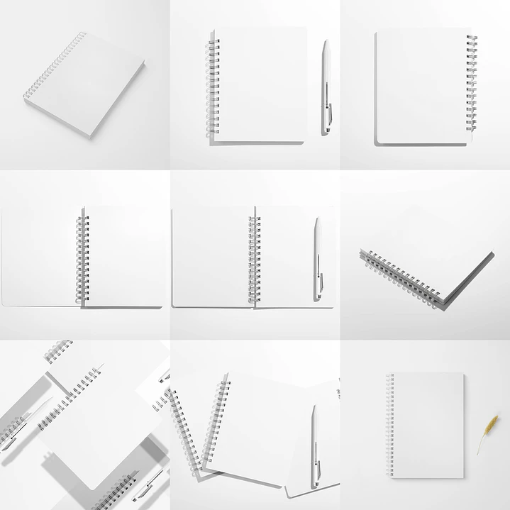 Mockup para Agendas Planner Cardenos em Psd 2