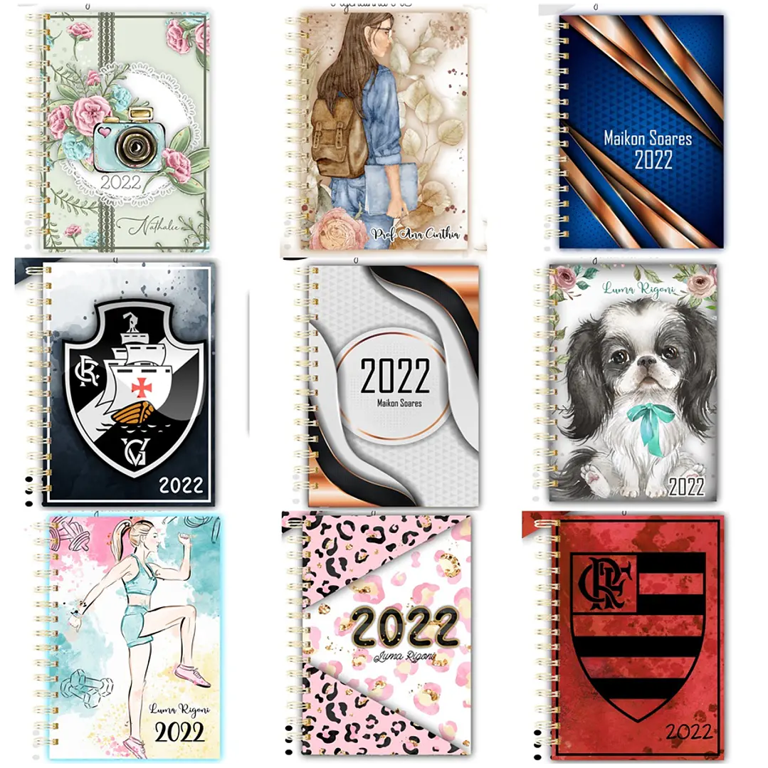 Pacote Kit 43 Artes Agendas 2022 Arquivos Pdf e Jpge 1