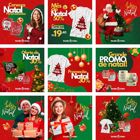 Arquivo para Post Divulgação Baixar Grátis Pack Canva Natal Download