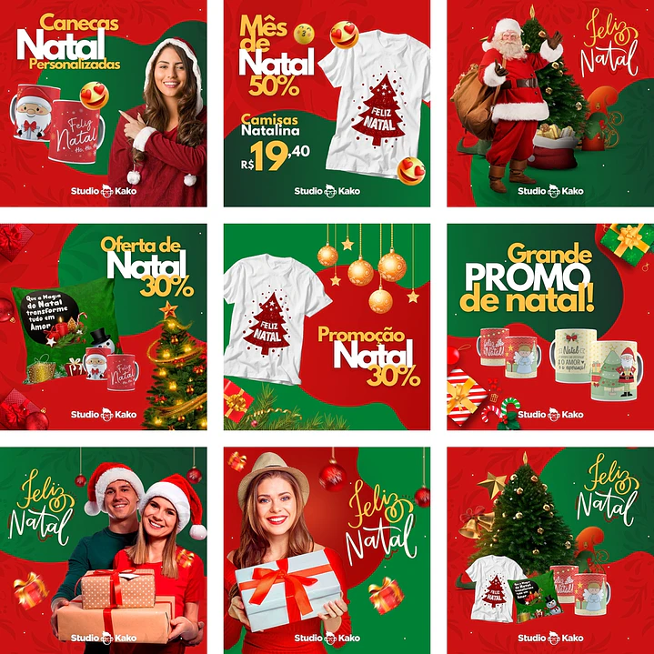 Arquivo para Post Divulgação Baixar Grátis Pack Canva Natal Download 1