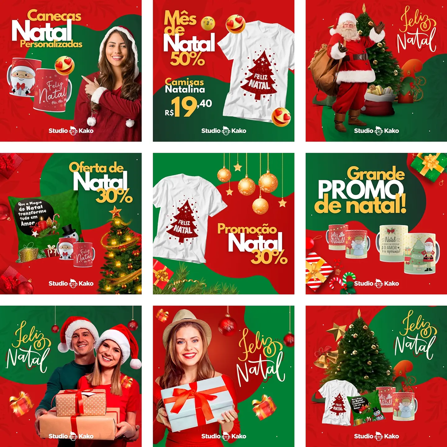 Arquivo para Post Divulgação Baixar Grátis Pack Canva Natal Download 1