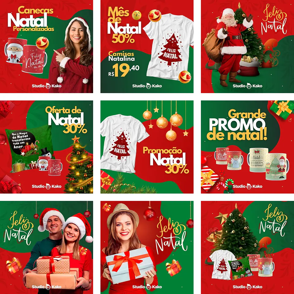 Arquivo para Post Divulgação Baixar Grátis Pack Canva Natal Download 1