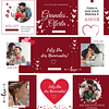 Pack Canva Dia dos Namorados Carrossel Templates Editáveis 6 Artes + Bônus