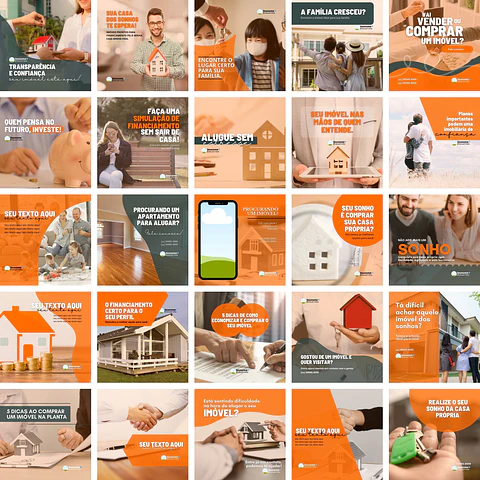 Pack Canva Imobiliária Imoveis Templates Editáveis 25 Artes + Bônus