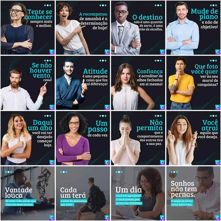 Pack Canva Coach Templates Editáveis 200 Artes + Legendas 1