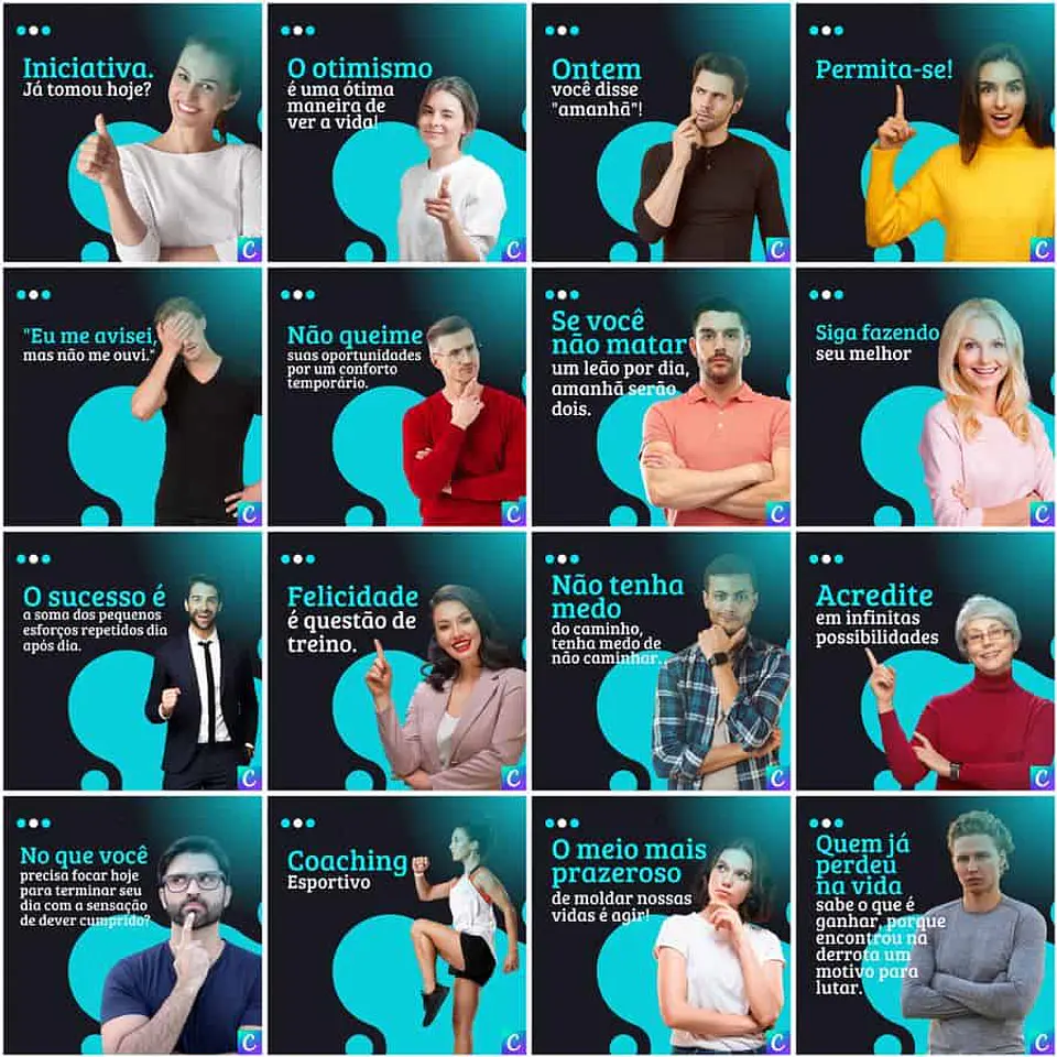 Pack Canva Coach Templates Editáveis 200 Artes + Legendas 2