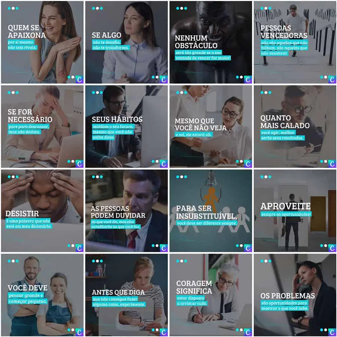Pack Canva Coach Templates Editáveis 200 Artes + Legendas 8