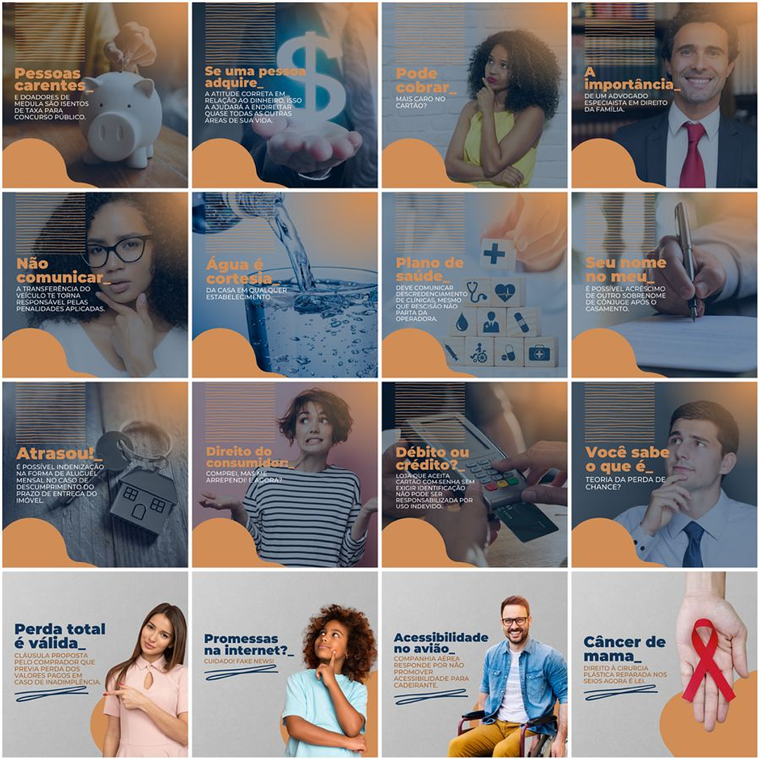 Pack Canva Advogado Advocacia Templates Editáveis 200 Artes + Legendas 5