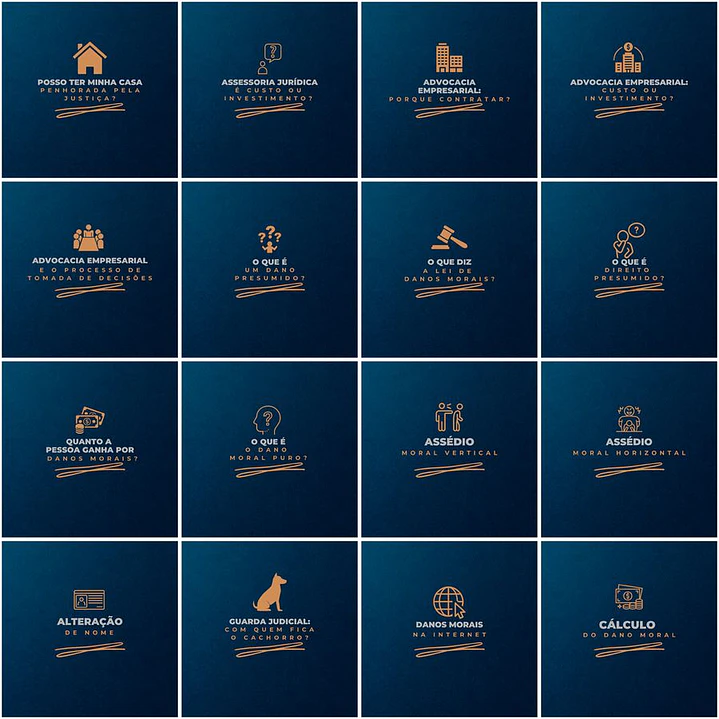 Pack Canva Advogado Advocacia Templates Editáveis 200 Artes + Legendas 9