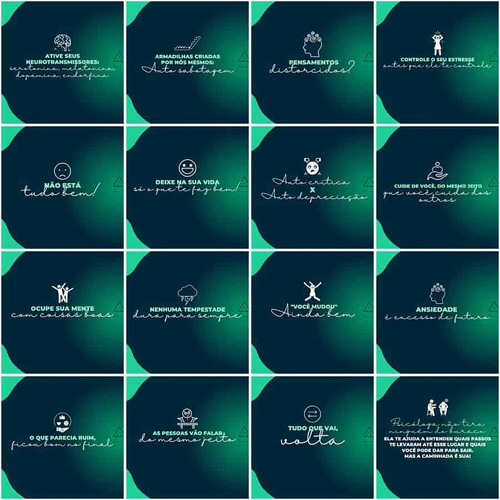 Pack Canva Psigologo Psicologia Templates Editáveis 200 Artes + Legendas 4