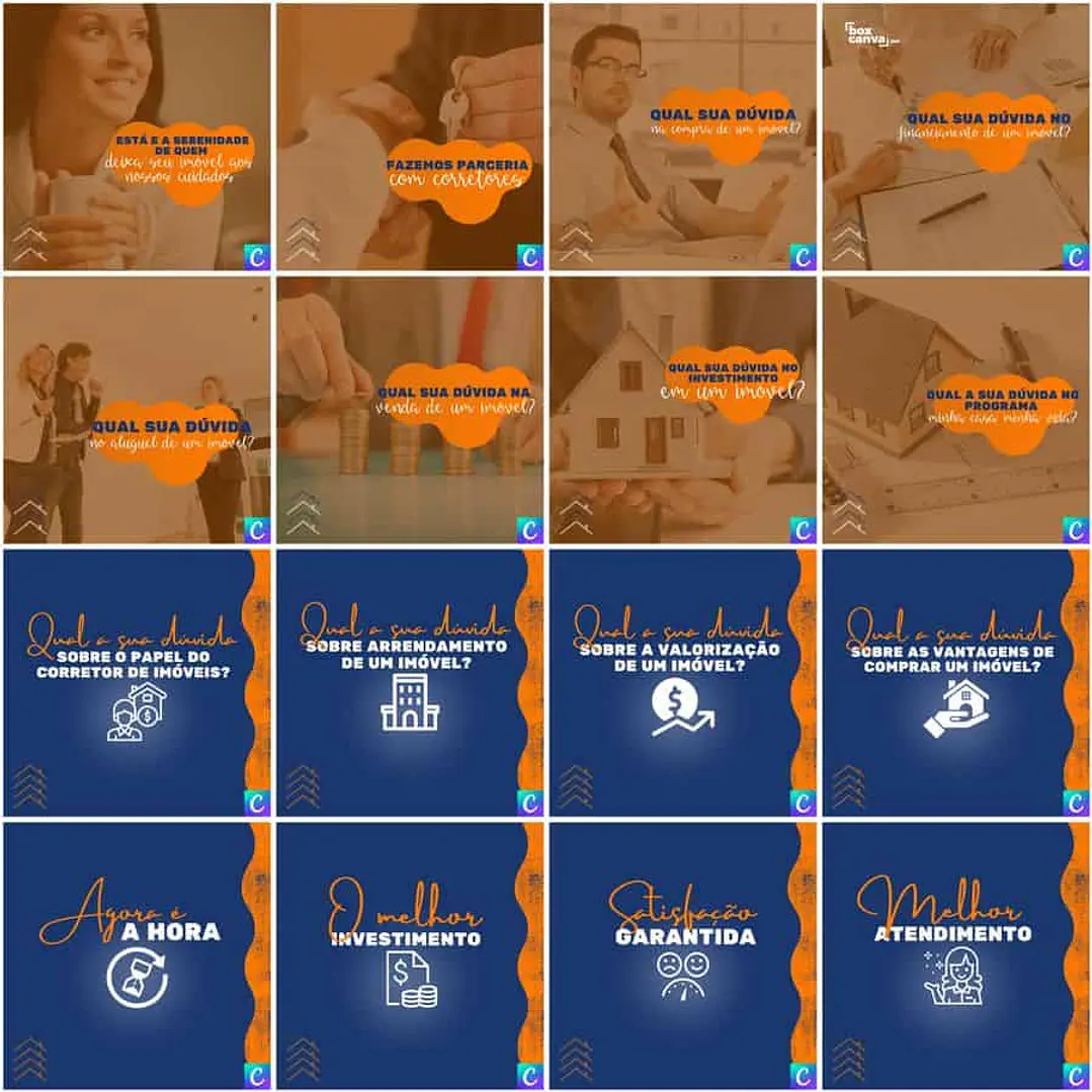 Pack Canva Imobiliária Templates Editáveis 200 Artes + Legendas 3