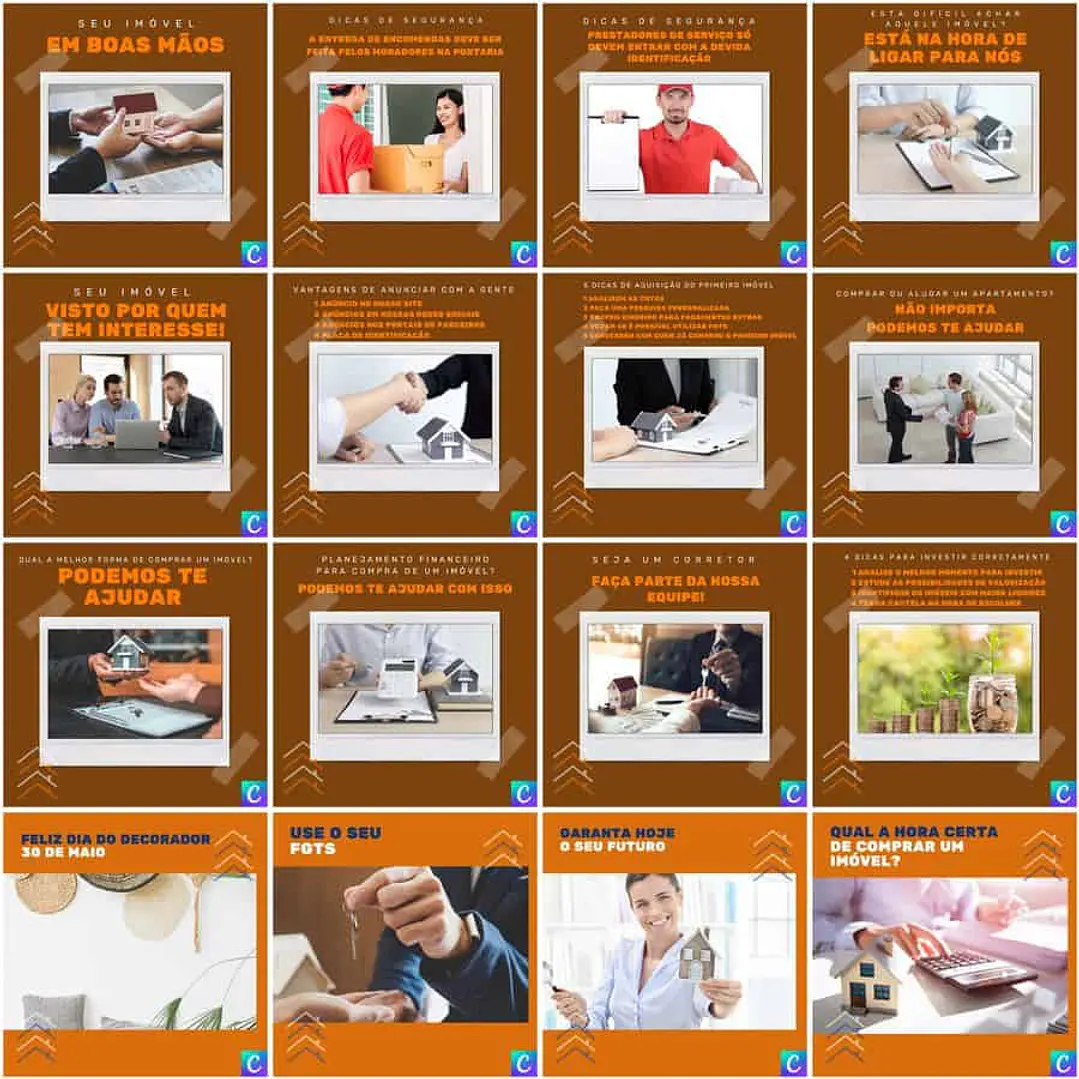 Pack Canva Imobiliária Templates Editáveis 200 Artes + Legendas 4