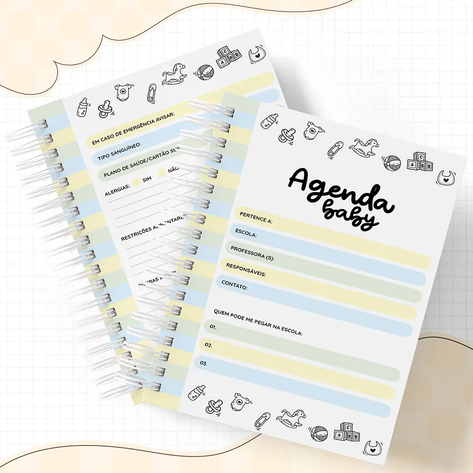 Agenda Baby Menina Pdf Donwload Baixar Grátis 4