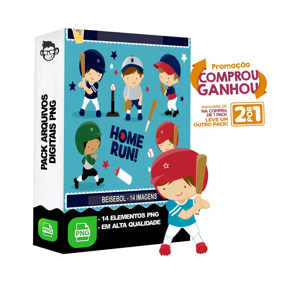 Kit Digital Basebol Beisebol sem fundo Png 1