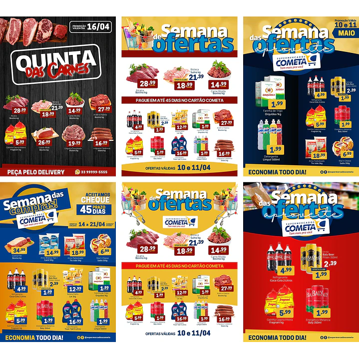Pack Canva Encartes Supermercado Templates Editáveis 20 Artes 3