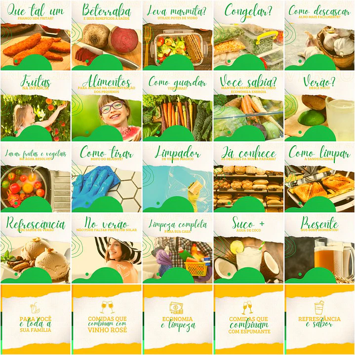 Pack Canva Supermercados Templates Editáveis 200 Artes + Legendas 5