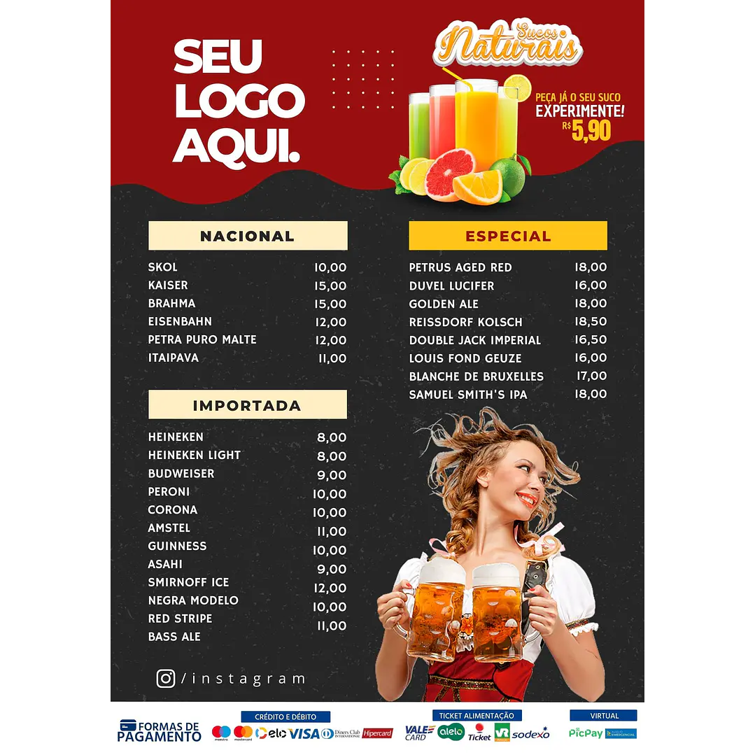 Pack Canva Cardápios Menus Templates Editáveis 10 Artes 3