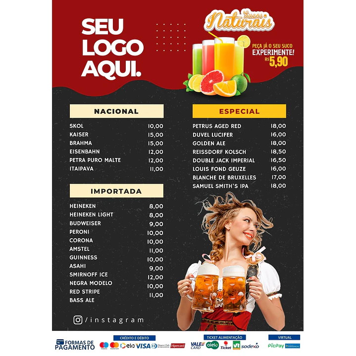 Pack Canva Cardápios Menus Templates Editáveis 10 Artes 3