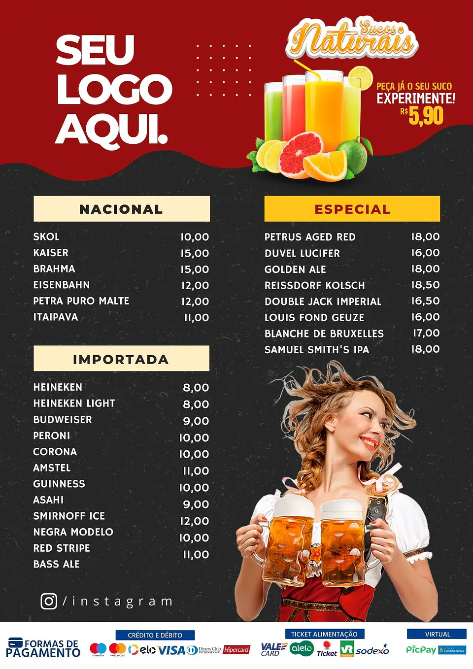 Pack Canva Cardápios Menus Templates Editáveis 10 Artes 3