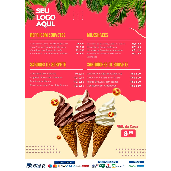 Pack Canva Cardápios Menus Templates Editáveis 10 Artes 4