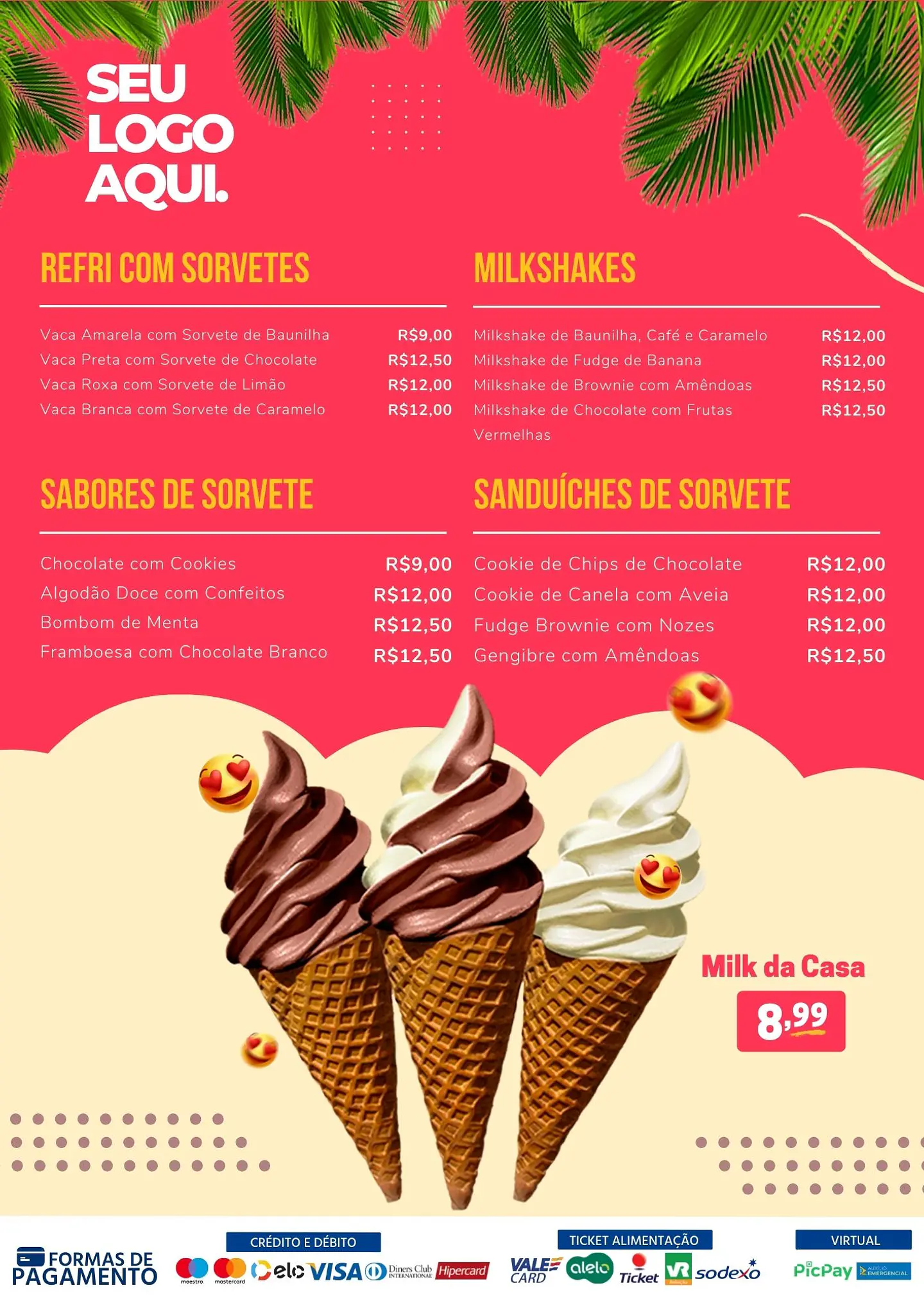 Pack Canva Cardápios Menus Templates Editáveis 10 Artes 4