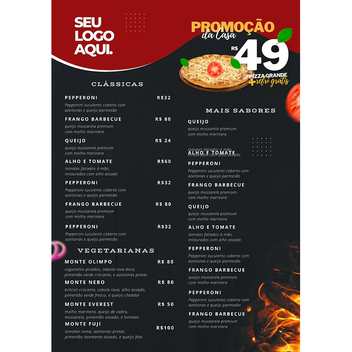 Pack Canva Cardápios Menus Templates Editáveis 10 Artes 6