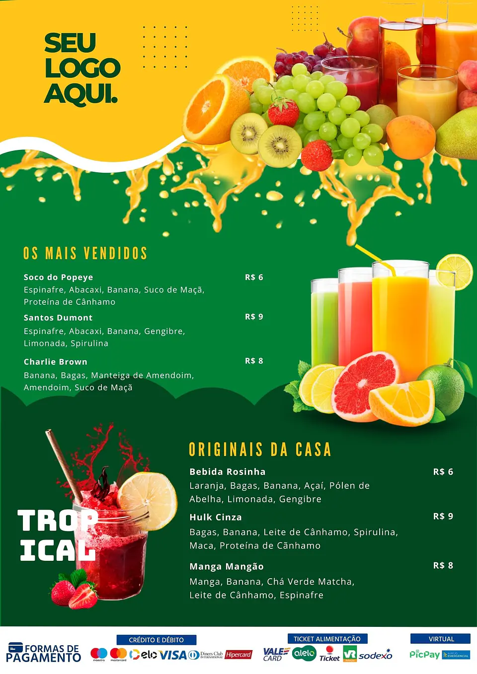 Pack Canva Cardápios Menus Templates Editáveis 10 Artes 7