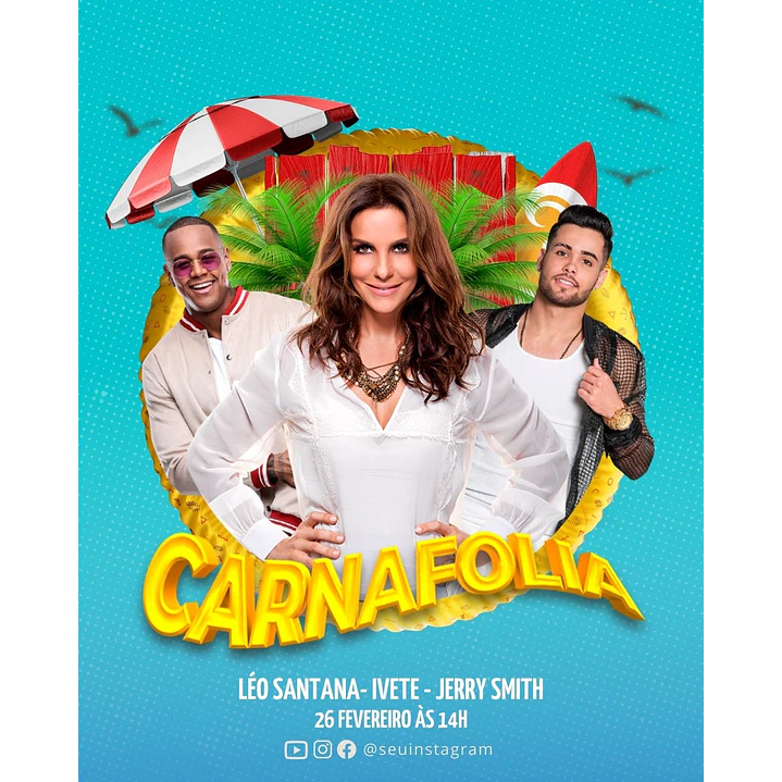 Pack Canva Carnaval Templates Editáveis 24 Artes + Bônus 3
