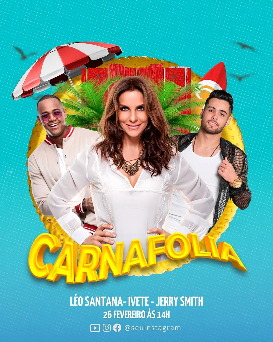 Pack Canva Carnaval Templates Editáveis 24 Artes + Bônus 3