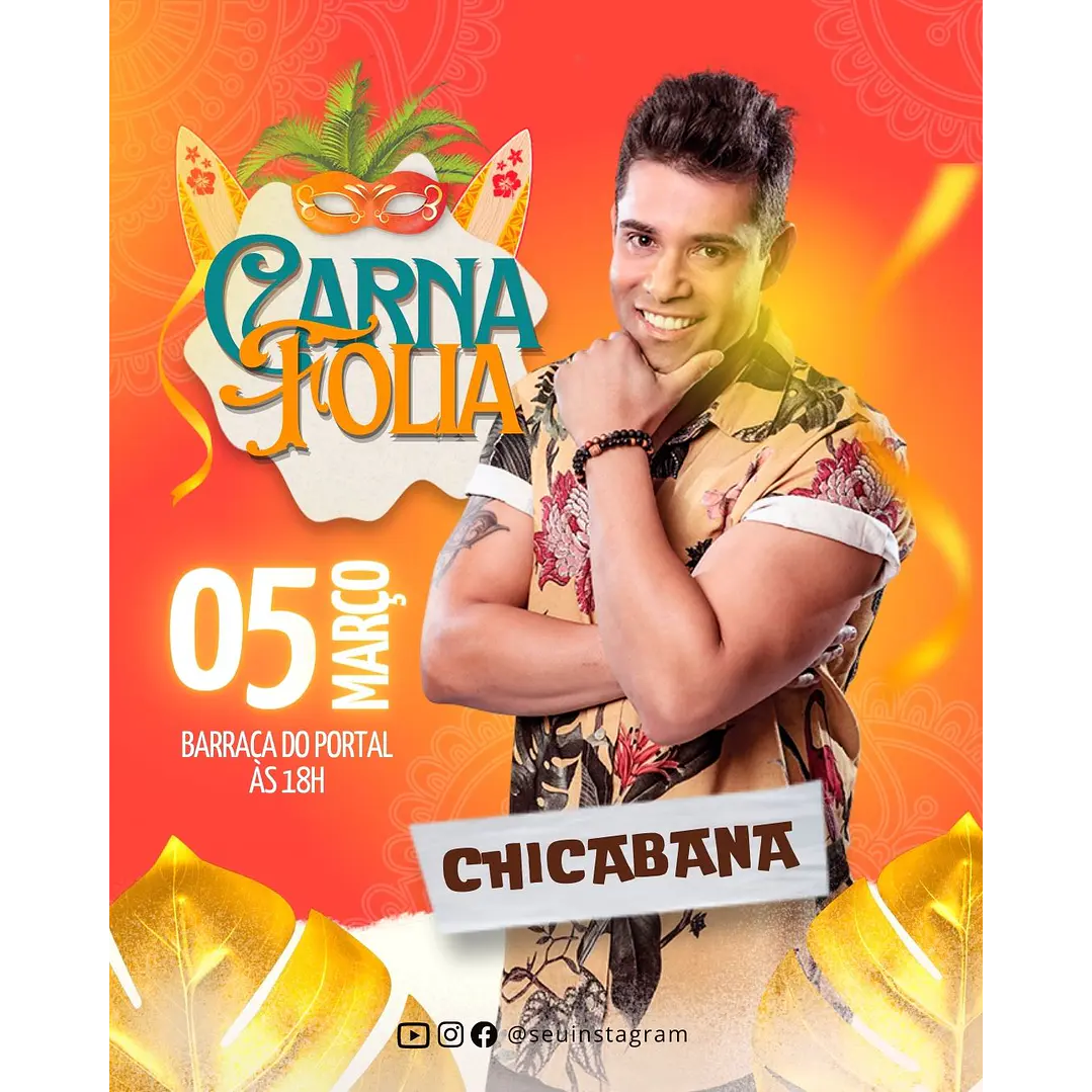 Pack Canva Carnaval Templates Editáveis 24 Artes + Bônus 5