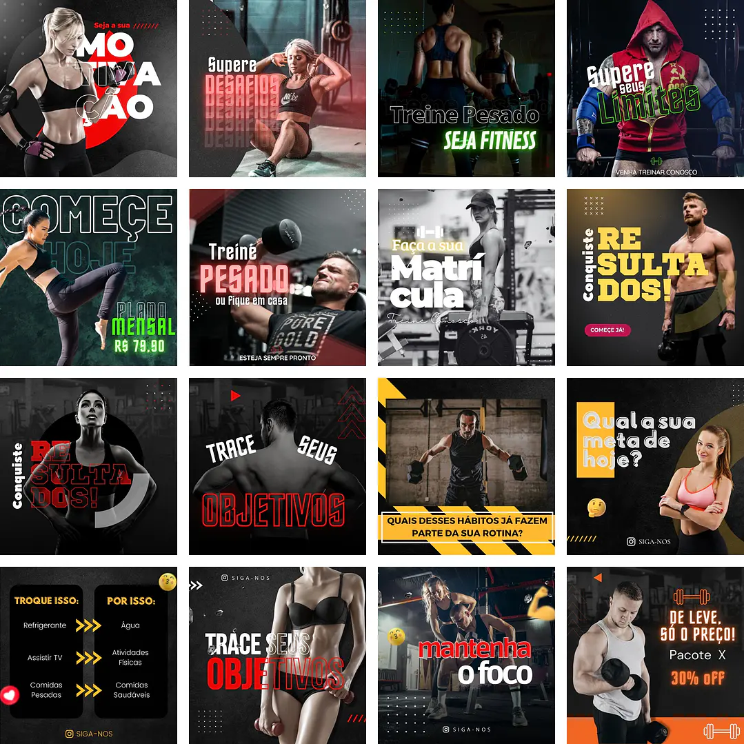 Pack Canva Academia Templates Editáveis 30 Artes + Bônus 2