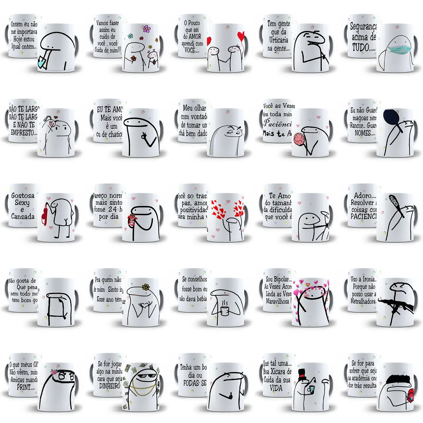 110 Artes Caneca Flork Editável em Corel Draw + Png 6