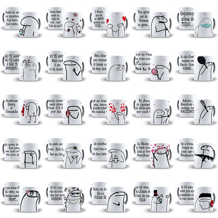 110 Artes Caneca Flork Editável em Corel Draw + Png 6