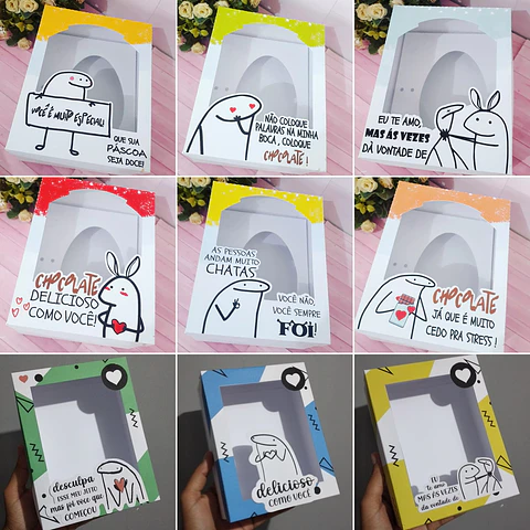 Kit 30 Arquivos Molde Caixas Ovo De Colher Bento Flork Memes Pdf