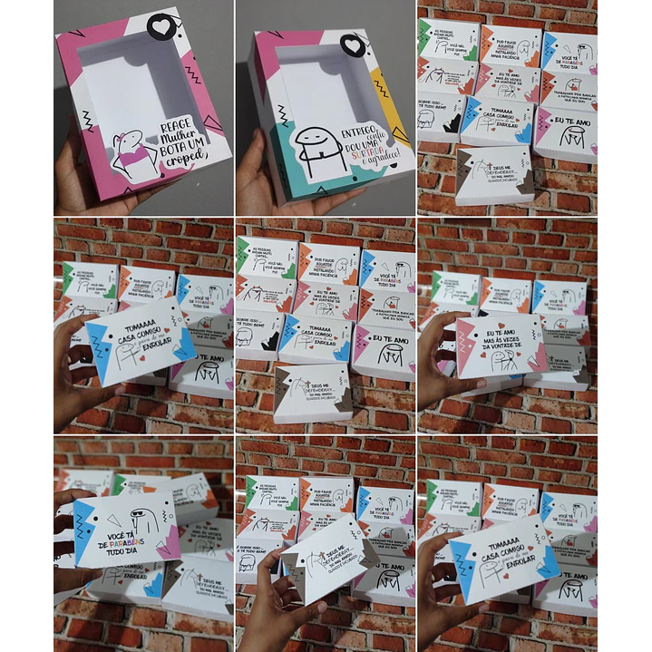Kit 30 Arquivos Molde Caixas Ovo De Colher Bento Flork Memes Pdf 8