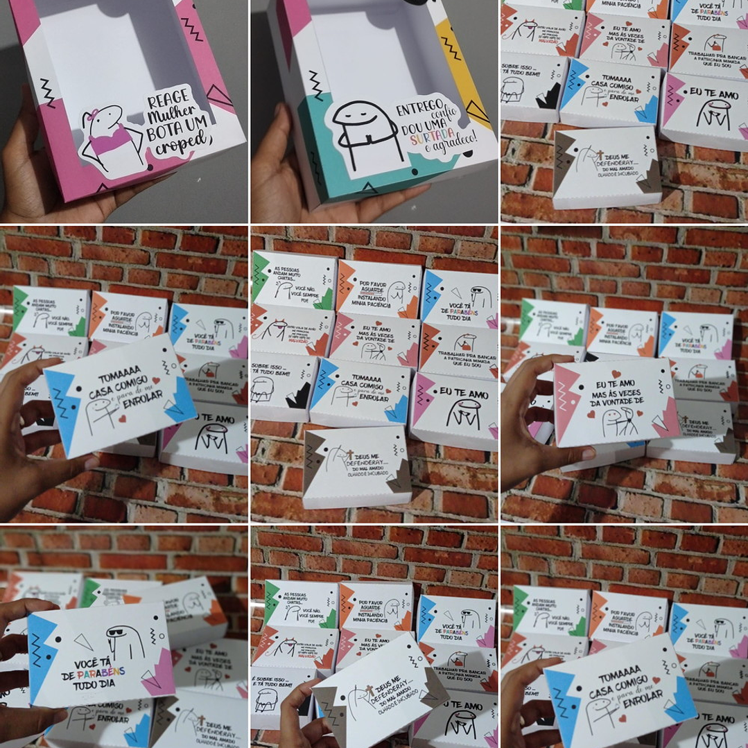 Kit 30 Arquivos Molde Caixas Ovo De Colher Bento Flork Memes Pdf 8