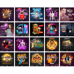 Pack Canva Black Friday Ofertas 3.0 Templates Editáveis 20 Artes + Bônus