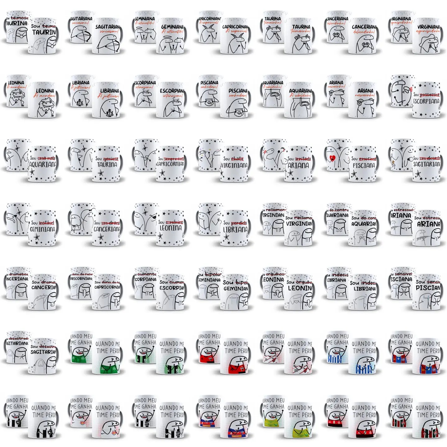 Pack Artes Caneca Flork Bento Memes Completo Arquivos Jpge + Mockups 5