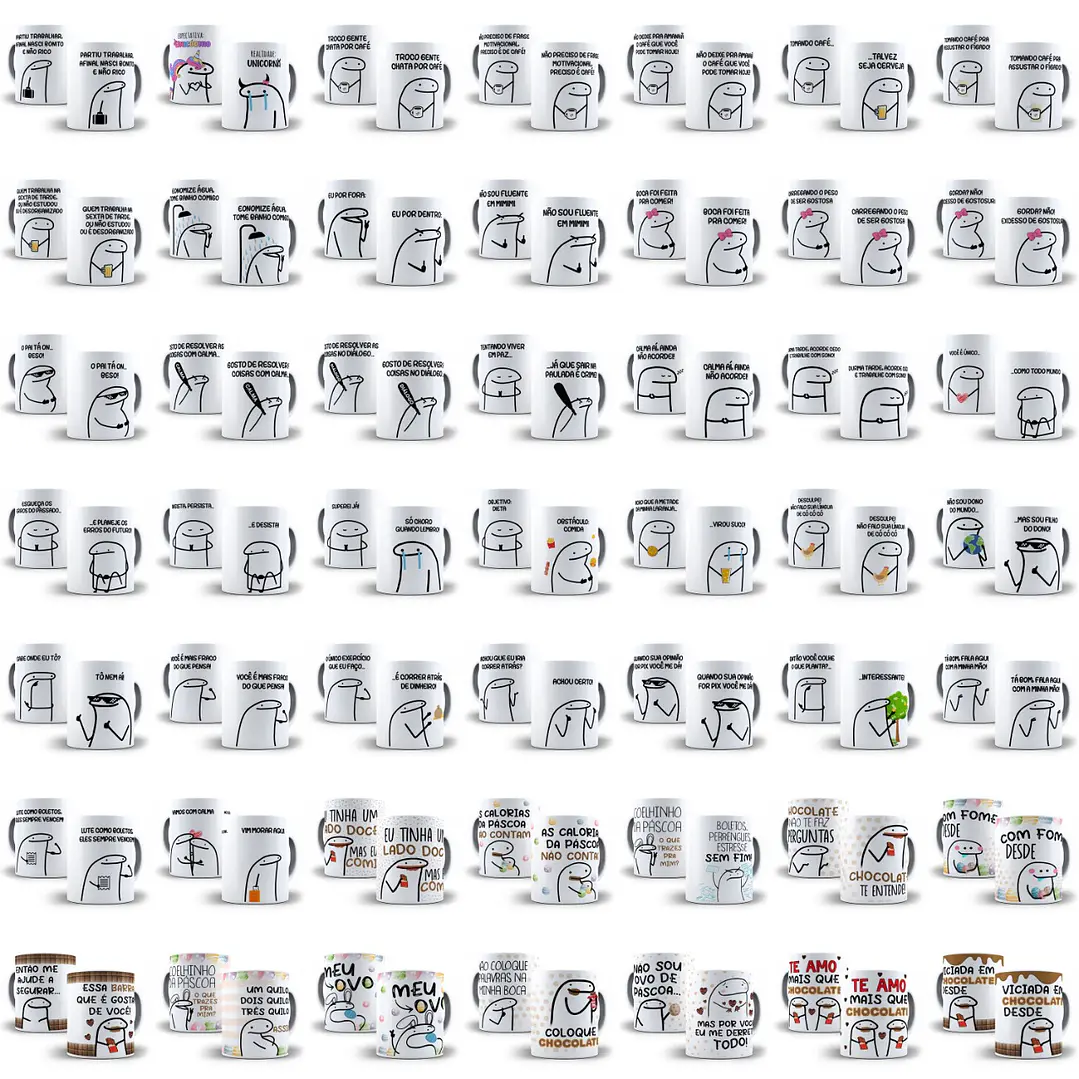 Pack Artes Caneca Flork Bento Memes Completo Arquivos Jpge + Mockups 3