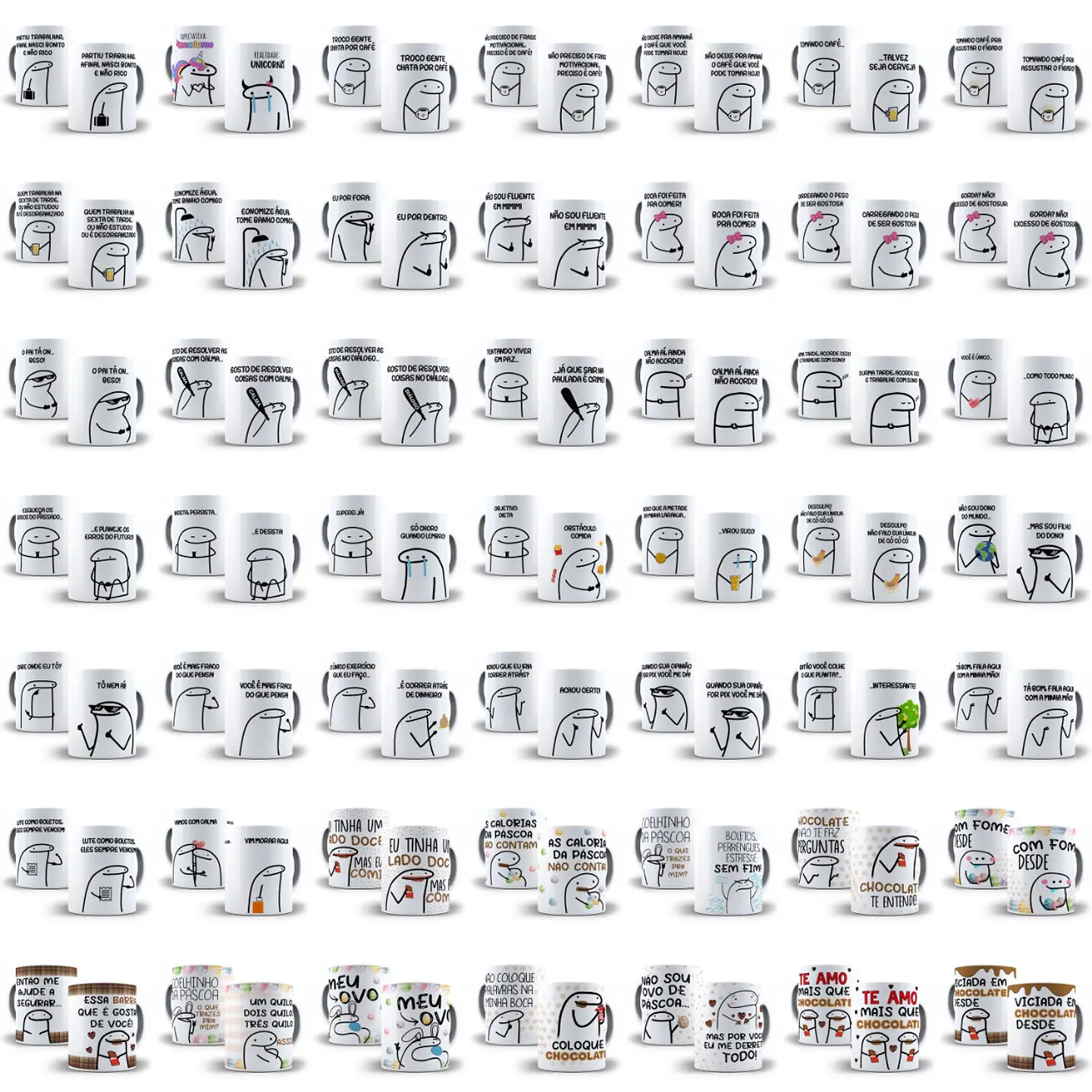 Pack Artes Caneca Flork Bento Memes Completo Arquivos Jpge + Mockups 3