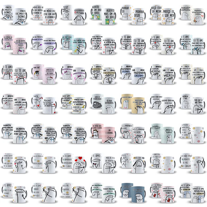 Pack Artes Caneca Flork Bento Memes Completo Arquivos Jpge + Mockups 6