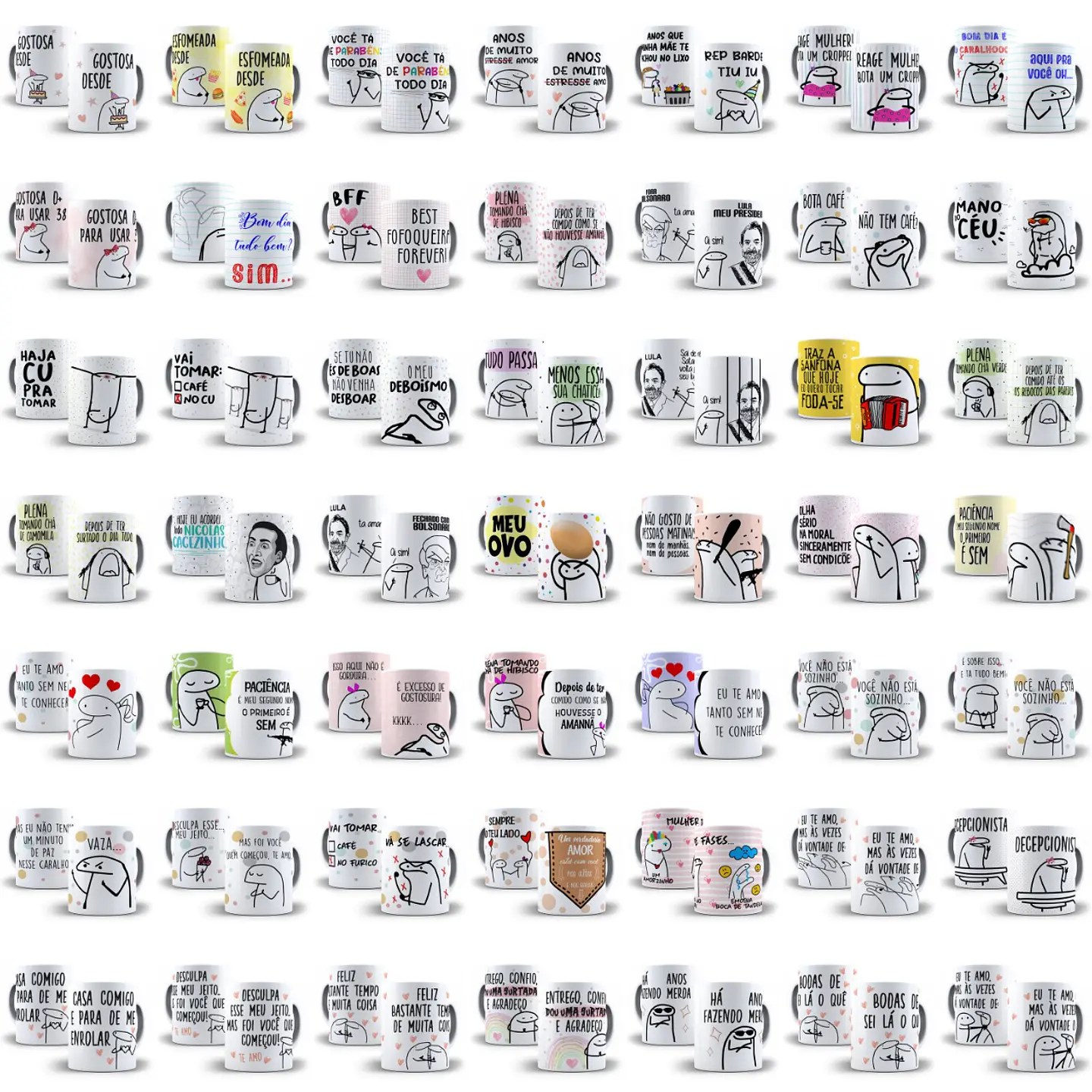 Pack Artes Caneca Flork Bento Memes Completo Arquivos Jpge + Mockups 2