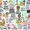 Kit Digital Lettering Frases Dia das Mulheres Arquivos sem fundo Png