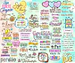 Kit Digital Lettering Frases Motivacional Incentivo Gratidão Arquivos sem fundo Png - thumbnail 2