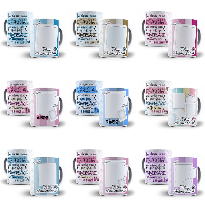28 Artes para Caneca Aniversário Especial Editável em Photoshop + Png 1