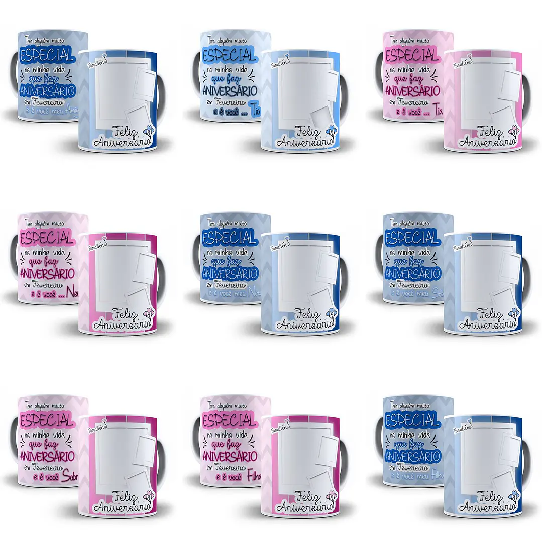 28 Artes para Caneca Aniversário Especial Editável em Photoshop + Png 2